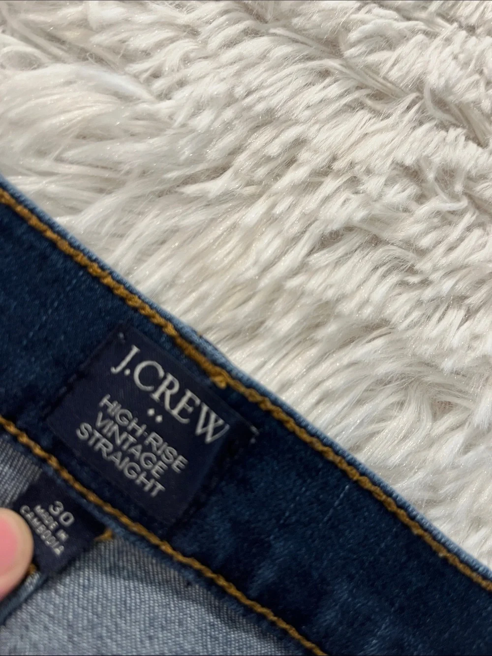 J Crew high rise vintage straight 30